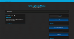 Desktop Screenshot of lamborghiniclubtexas.com